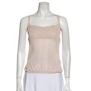 Valentino Square Neckline Sleeveless Top